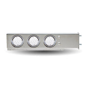 Trux Accessories Mud Flap Hanger with Flat Top & 6 x 4" Dual Revolution LEDs & Bezels