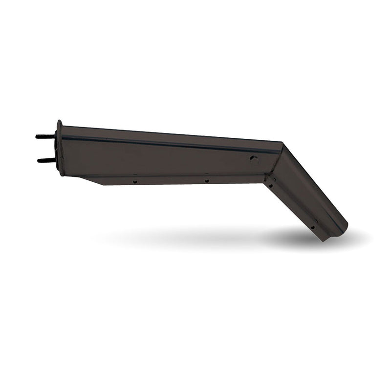 Trux Accessories 28 1/2" 45* Heavy Duty Mudflap Hanger with 2 1/2" Spacing - Painted Steel