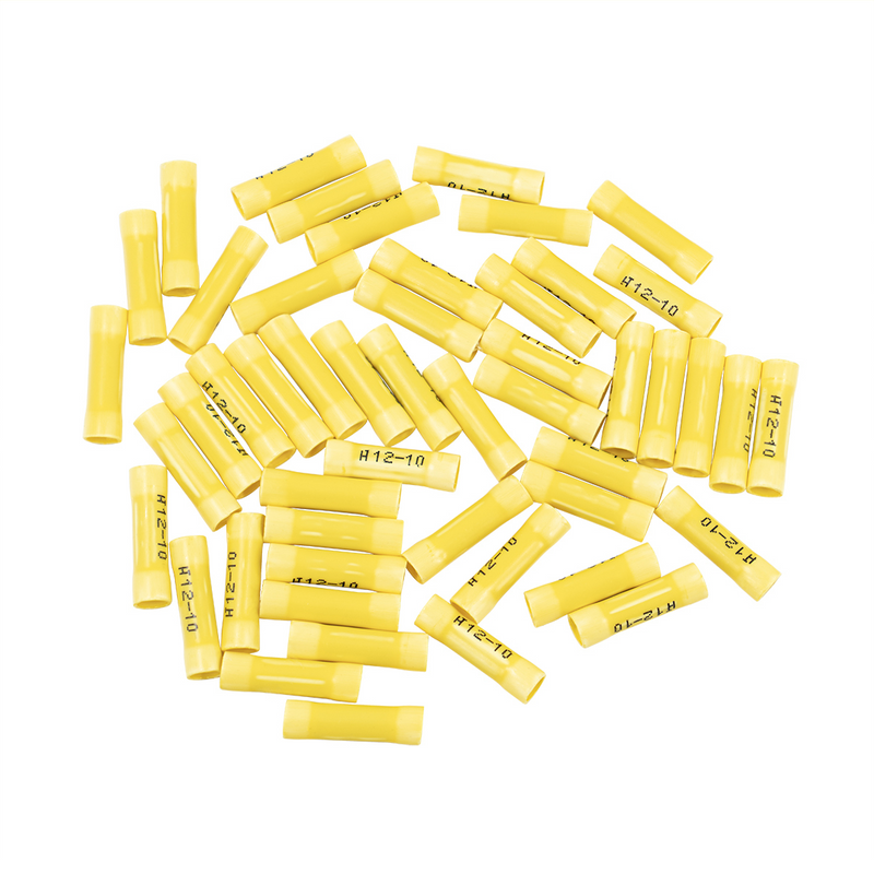United Pacific 12-10 AWG Vinyl Butt Connector (50-Pack) 98004