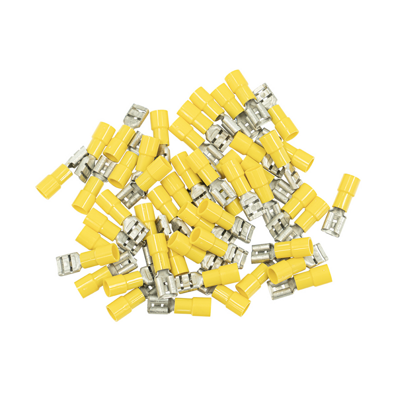 United Pacific 12-10 AWG .250 Tab Vinyl FM Disconnect (50-Pack) 98010