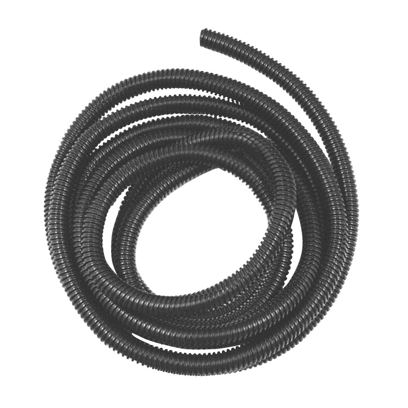 United Pacific 3/8" I.D. Black Flex-Guard Convoluted Split Seam Tubing, 10 Ft. 98029