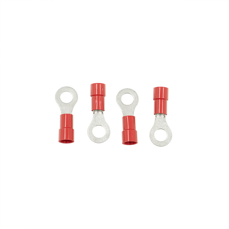 United Pacific 8 AWG 5/16" Stud HD Vinyl Ring Terminal (4-Pack) 98044