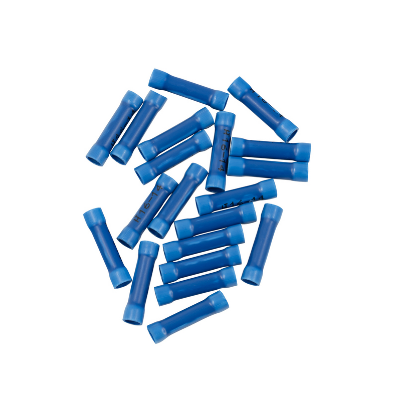 United Pacific 16-14 AWG Vinyl Butt Connector (20-Pack) 98052