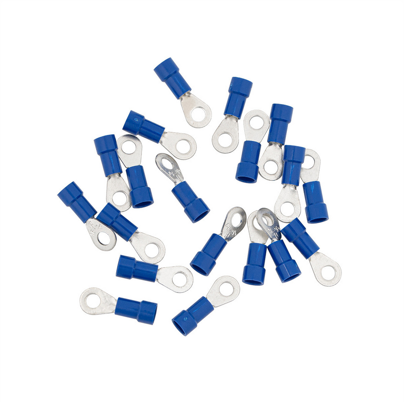 United Pacific 16-14 AWG #8 Stud Vinyl Ring Terminal (19-Pack) 98062