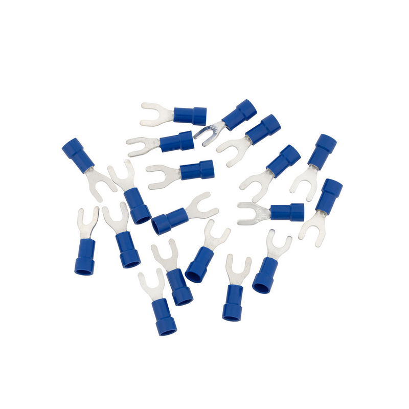 United Pacific 16-14 AWG #8 Stud Vinyl Spade Terminal (19-Pack) 98067