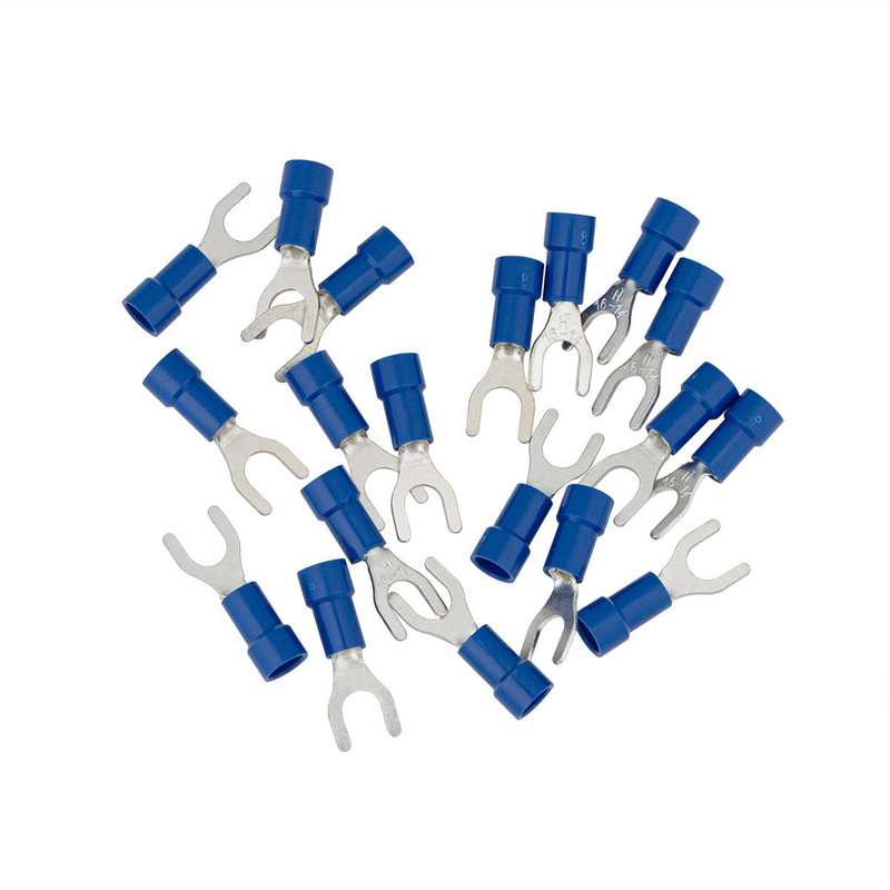 United Pacific 16-14 AWG #10 Stud Vinyl Spade Terminal (19-Pack) 98068