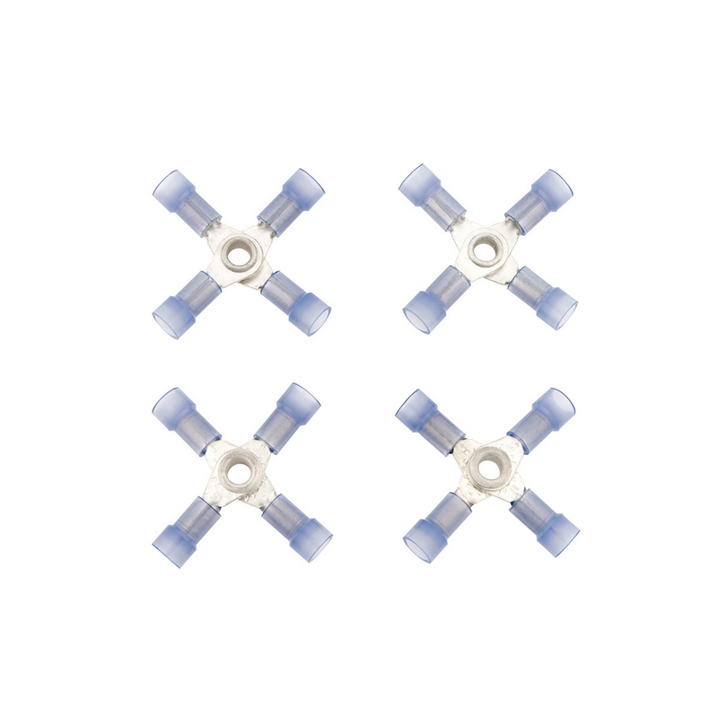 United Pacific 16-14 AWG 4-Way (X) Nylon Connector (4-Pack) 98080