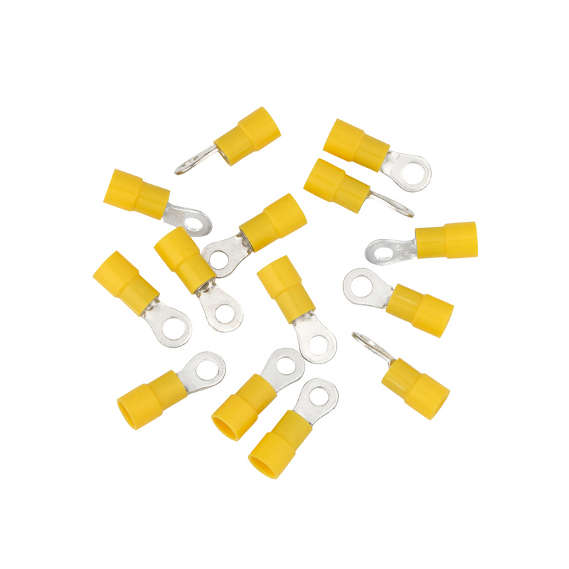 United Pacific 12-10 AWG #8 Stud Vinyl Ring Terminal (14-Pack) 98082