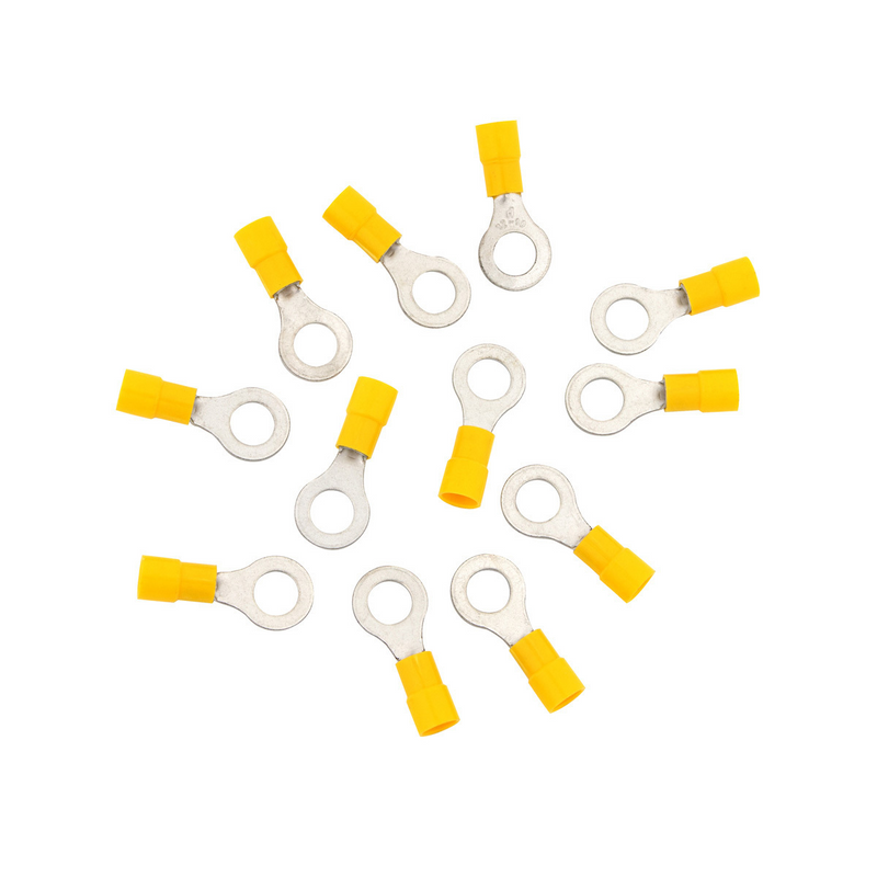 United Pacific 12-10 AWG 5/16" Stud Vinyl Ring Terminal (12-Pack) 98085