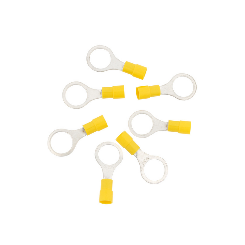 United Pacific 12-10 AWG 1/2" Stud Vinyl Ring Terminal (7-Pack) 98087