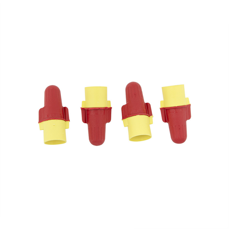 United Pacific 18-8 AWG Red/Yellow Soft Vinyl Twist Connector (4-Pack) 98096