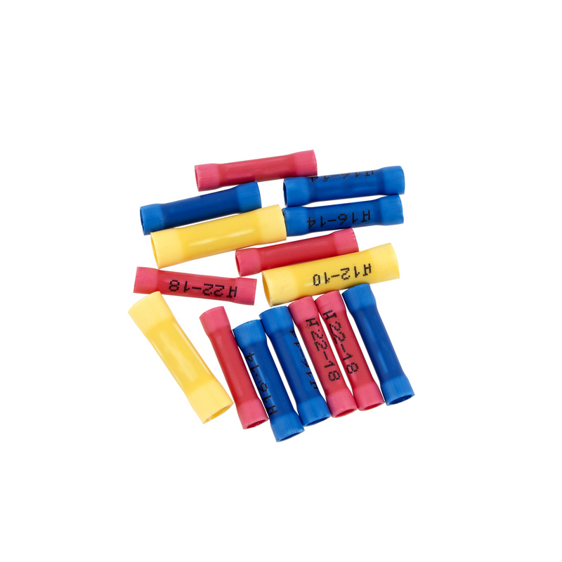 United Pacific 22-10 AWG Assorted Vinyl Butt Connectors (17-Pack) 98104