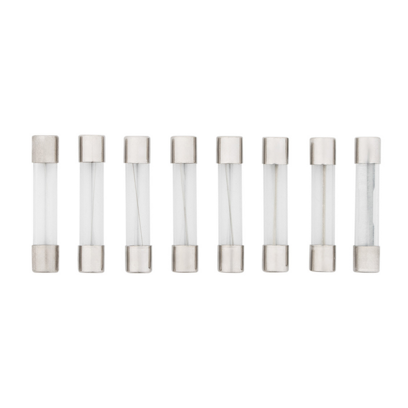 United Pacific AGC Glass Fuse Kit 3,5,7.5,10,15,20,25,30 AMP Fuses (8-Pack) 98120