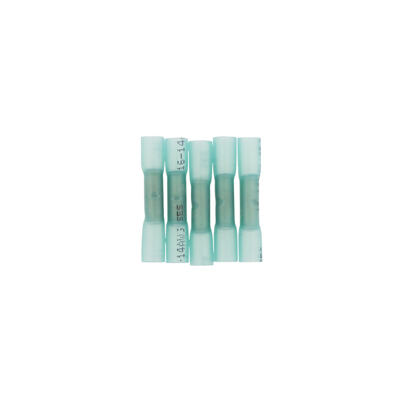 United Pacific 16-14 AWG CS Heat Shrink Butt Connector Blue (5-Pack) 98162