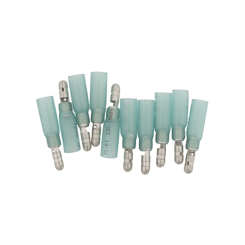 United Pacific 16-14 AWG .157 Tab CS Heat Shrink M Bullet Blue (10-Pack) 98177