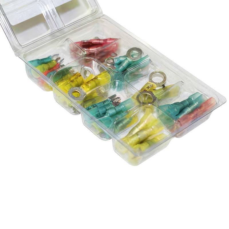United Pacific Crimp & Solder Seal Heat Shrink Terminal Kit (60-Pack) 98208