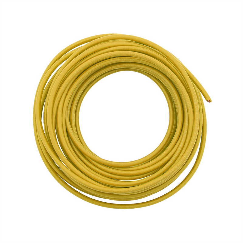 United Pacific Primary Wire Rated 80 C 16 AWG, Yellow 20 Ft. 98218