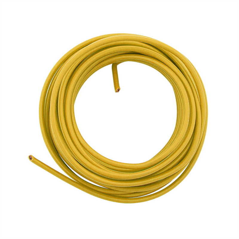 United Pacific Primary Wire Rated 80 C 14 AWG, Yellow 15 Ft. 98223