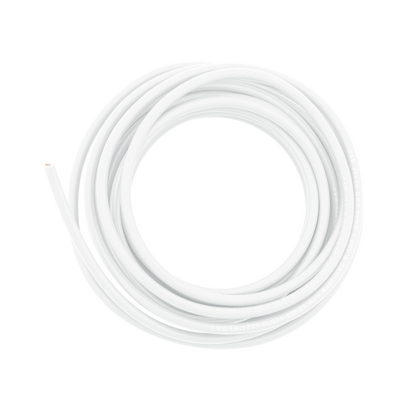 United Pacific Primary Wire Rated 80 C 12 AWG, White 12 Ft. 98224
