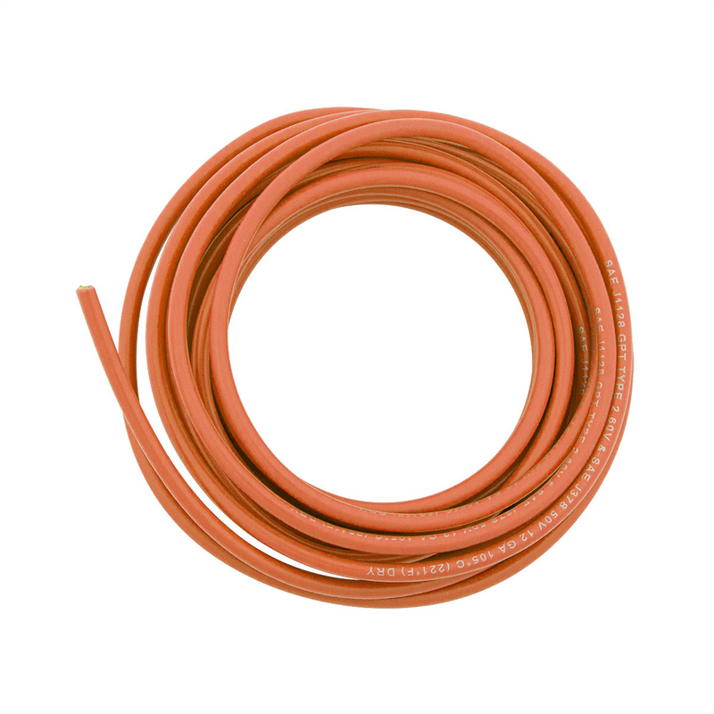United Pacific Primary Wire Rated 80 C 12 AWG, Orange 12 Ft. 98227