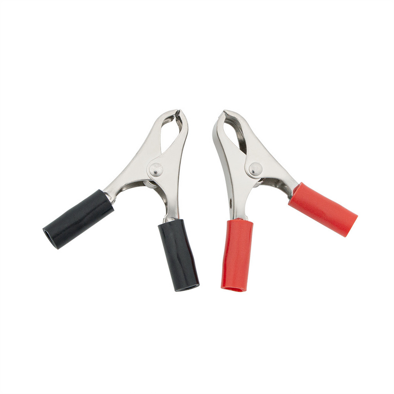 United Pacific 30 Amp Clamps w/ Vinyl Handles, 1Red/1Black 1 Set. 98240