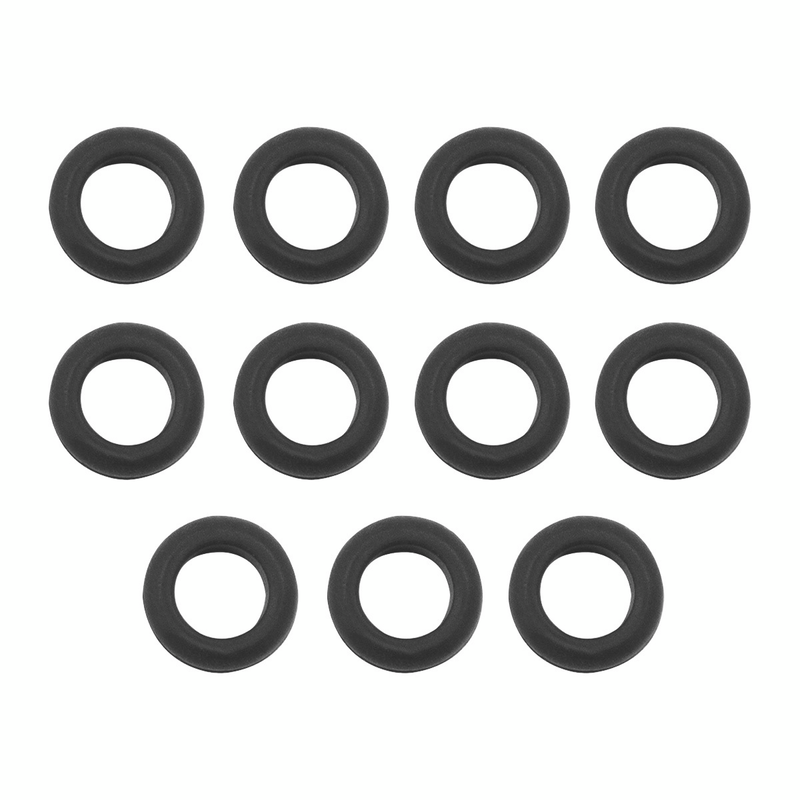 United Pacific 1/2" Mounting Hole Black Vinyl Grommet (11-Pack) 98246