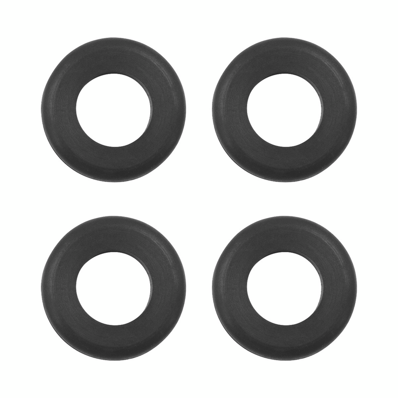 United Pacific 1" Mounting Hole Black Vinyl Grommet (4-Pack) 98249
