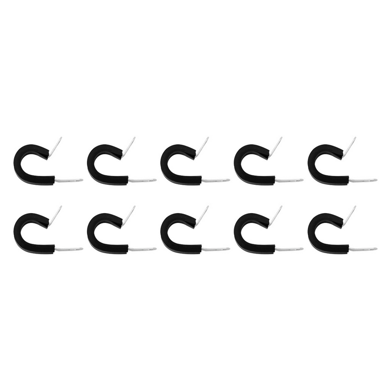 United Pacific 1/2" I.D. Santoprene Insulated Clamps w/ 1/4" Mounting Hole (10-Pack) 98253