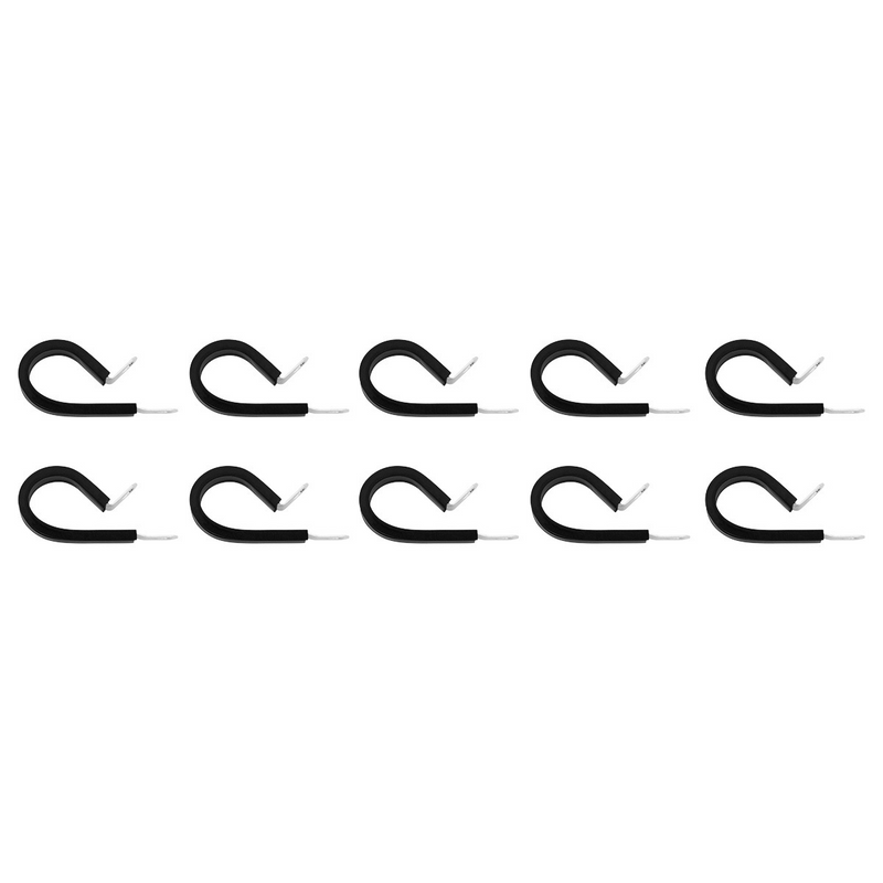 United Pacific 1" I.D. Santoprene Insulated Clamps w/ 1/4" Mounting Hole (10-Pack) 98256