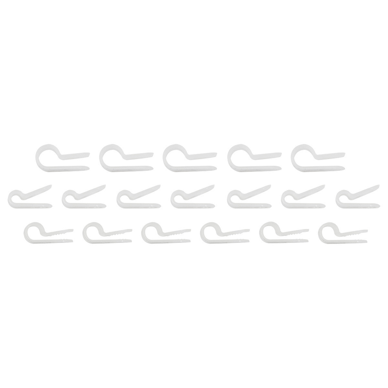United Pacific 1/8",3/16",1/4" I.D. Assorted Natural Nylon Cable Clamps (18-Pack) 98265