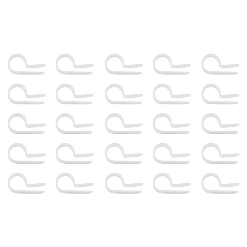 United Pacific 5/16" I.D. Natural Nylon Cable Clamps (25-Pack) 98273
