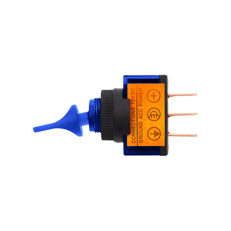 United Pacific Blue Illum Duckbill 20 Amp 12V S.P.S.T. On/Off 1 Pc. 98290