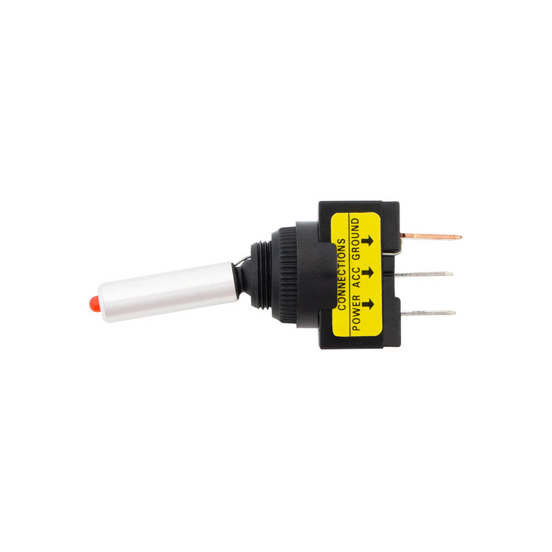United Pacific Red LED Toggle 15 Amp 12V S.P.S.T. On/Off 1 Pc. 98311