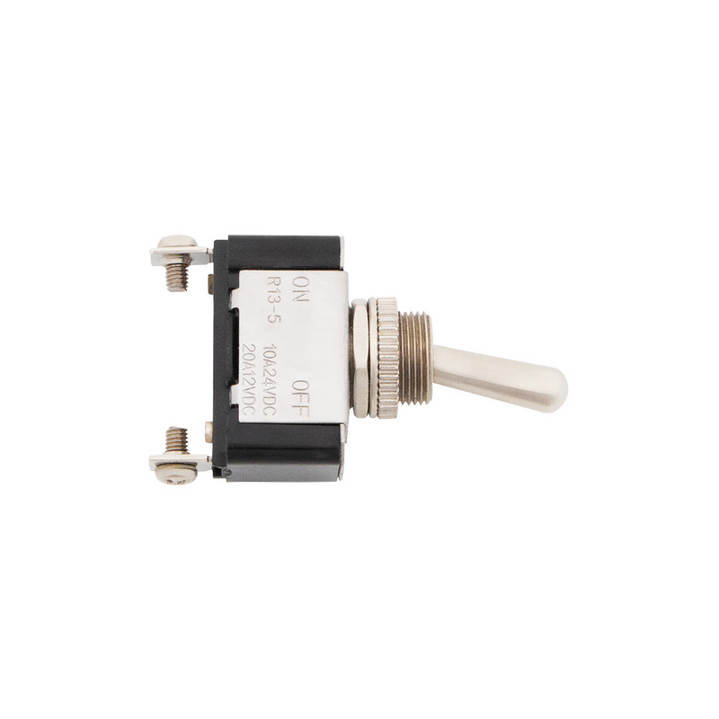 United Pacific Heavy Duty Toggle w/ 2 Screw Terminals 25 Amp 12V S.P.S.T On/Off 1 Pc. 98313