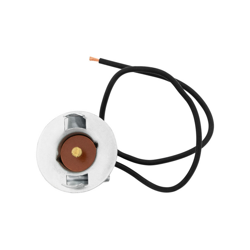 United Pacific 1-Wire Universal Single Contact Instrument Panel & License Plate Light Socket w/ Spring Clip Mount, 1 Pc. 98326