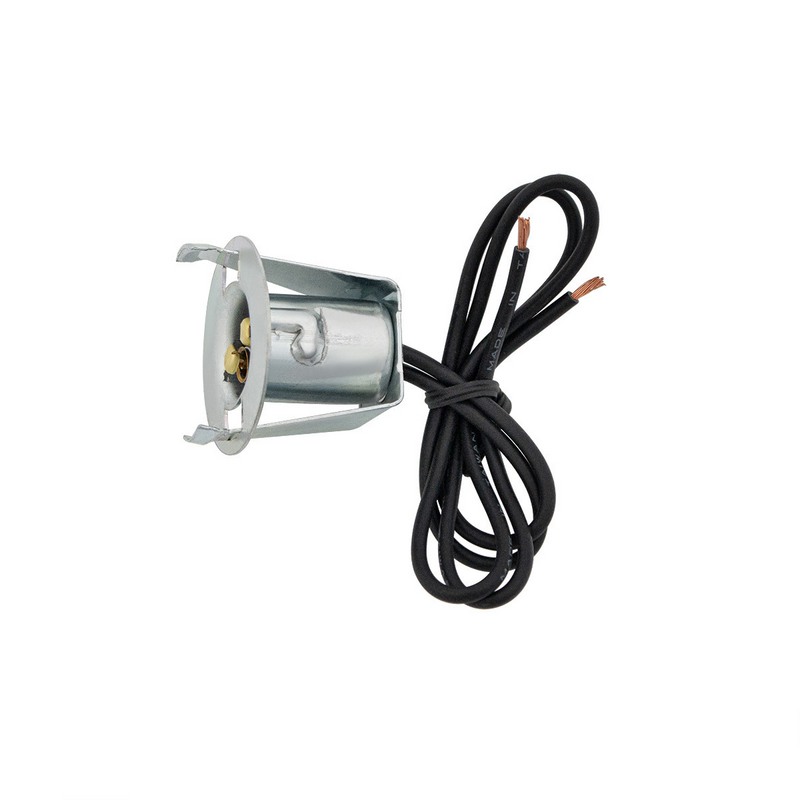 United Pacific 1-Wire Universal Single Contact Instrument Panel & License Plate Light Socket w/ Spring Clip Mount, 1 Pc. 98327