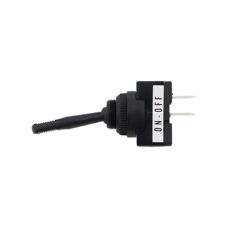 United Pacific Black Non-Illum Toggle 20 Amp 12V S.P.S.T. Momentary On/Off 1 Pc. 98355