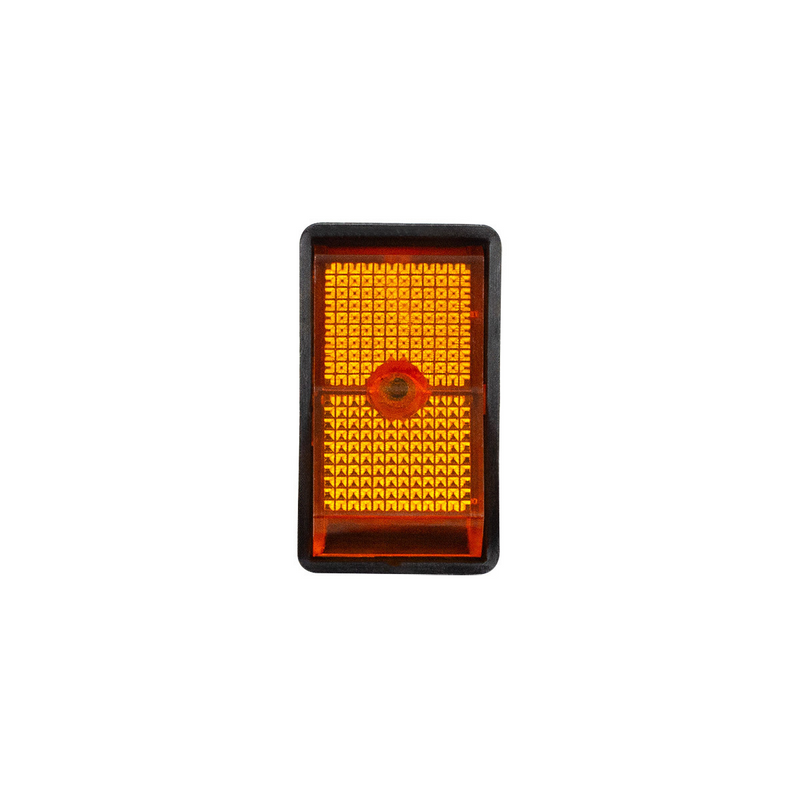 United Pacific Amber Illum Jumbo Rocker 16 Amp 12V S.P.S.T. On/Off 1 Pc. 98358