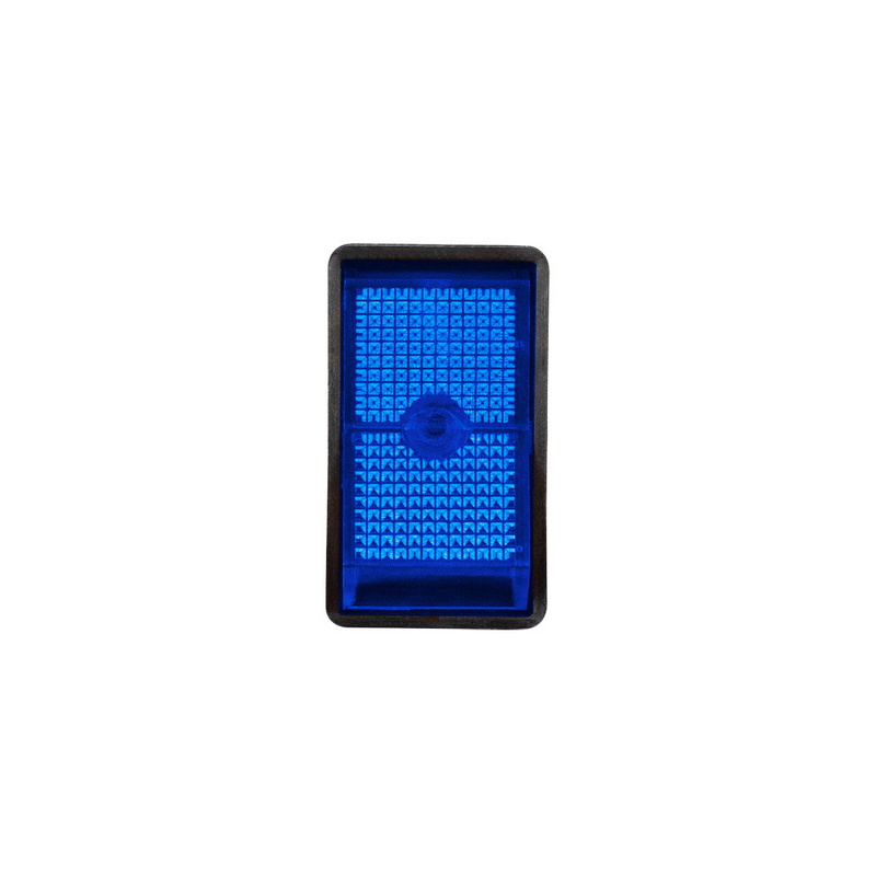 United Pacific Blue Illum Jumbo Rocker 16 Amp 12V S.P.S.T. On/Off 1 Pc. 98360