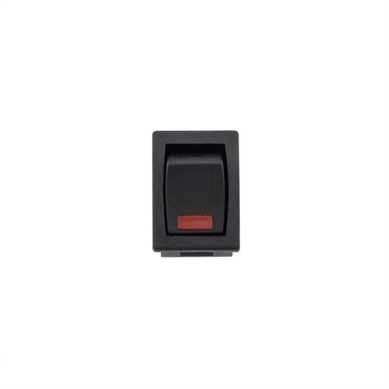 United Pacific Black Miniature LED Rocker 10 Amp 12V S.P.S.T. On/Off 1 Pc. 98369