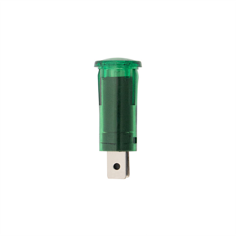 United Pacific Green Warning Light 16 Amp 12V w/2 Lucar Terminals, 1 Pc. 98374
