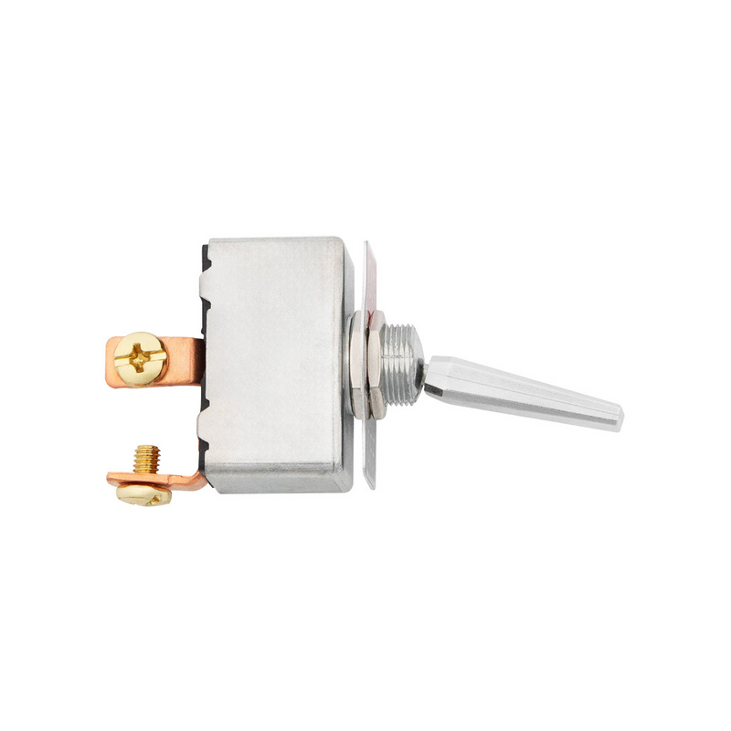 United Pacific All Metal Heavy Duty Toggle w/ 2 Screw Terminals 50 Amp 12V S.P.S.T. On/Off 1 Pc. 98380
