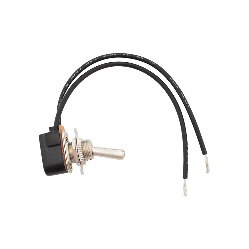 United Pacific Bakelight Toggle w/ Intergrated Wire Leads 15 Amp 12V S.P.D.T. On/Off 1 Pc. 98389