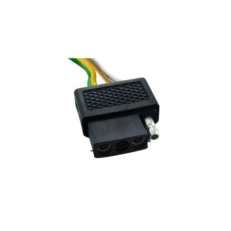 United Pacific 4-Way Flat Molded Female Trailer Connector w/ Polarized Plugs, 1 Pc. 98398