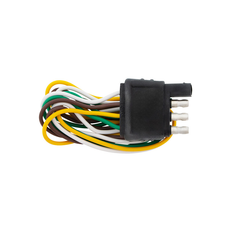 United Pacific 4-Way Flat Molded Male Trailer Connector w/ Polarized Plugs, 1 Pc. 98399