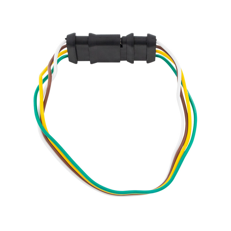 United Pacific 4-Way Flat Moisture Proof M/FM Trailer Connectors w/ Polarized Plugs, 1 Pc. 98401