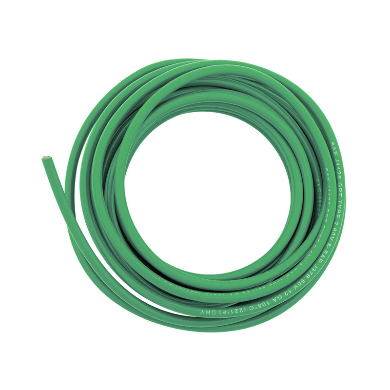 United Pacific Primary Wire Rated 80 C 12 AWG, Green 12 Ft. 98425