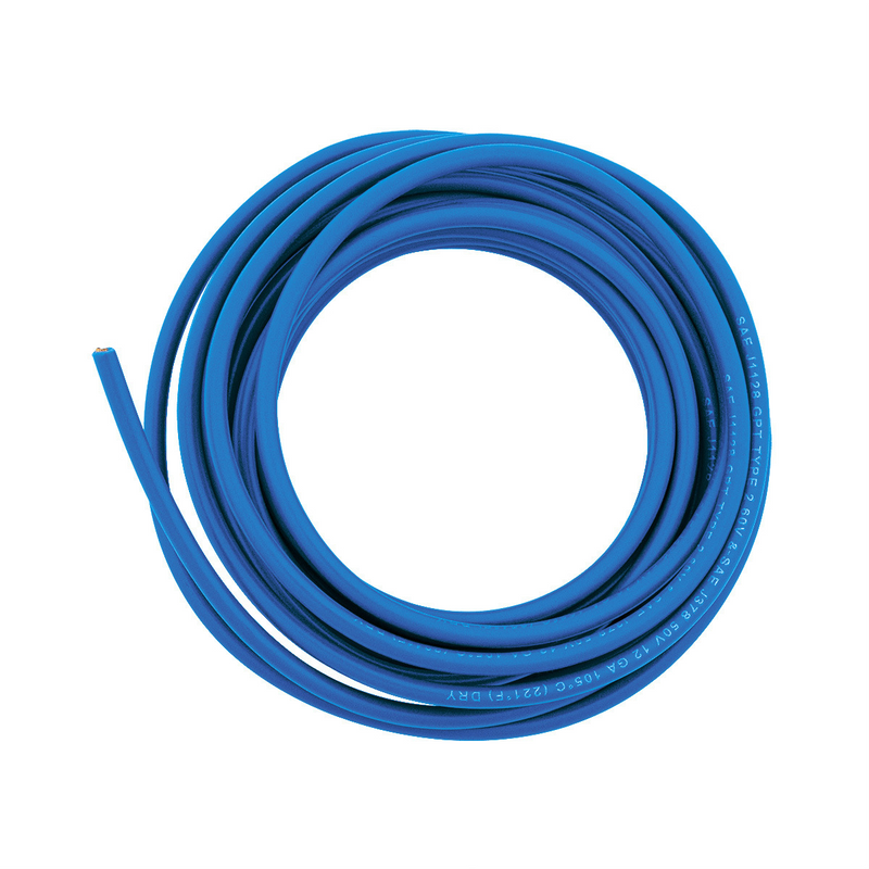 United Pacific Primary Wire Rated 80 C 12 AWG, Blue 12 Ft. 98426