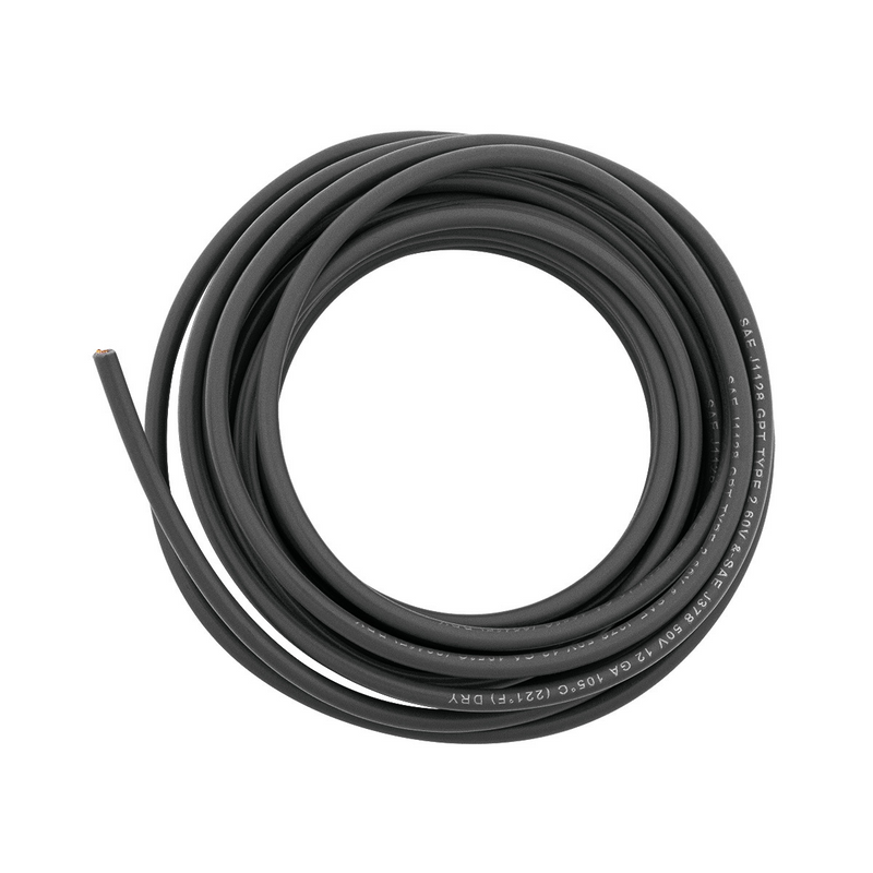 United Pacific Primary Wire Rated 80 C 12 AWG, Black 12 Ft. 98429