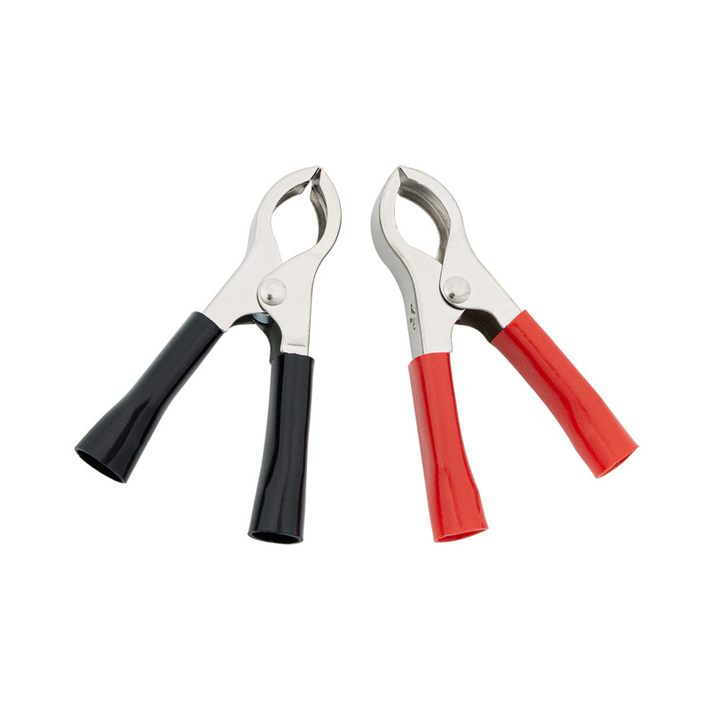United Pacific 50 Amp Clamps w/ Vinyl Handles 1Red/1Black 1 Set. 98440